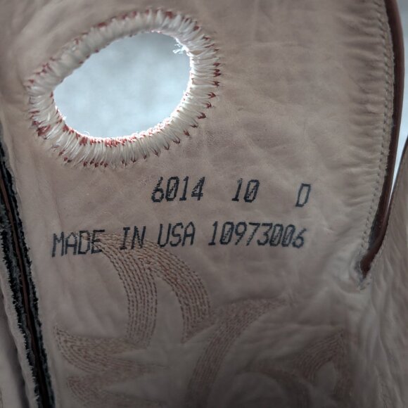 RARE Tony Lama 6014 Sunset Buckaroo Ol Buck Leather Boots - Picture 5 of 11